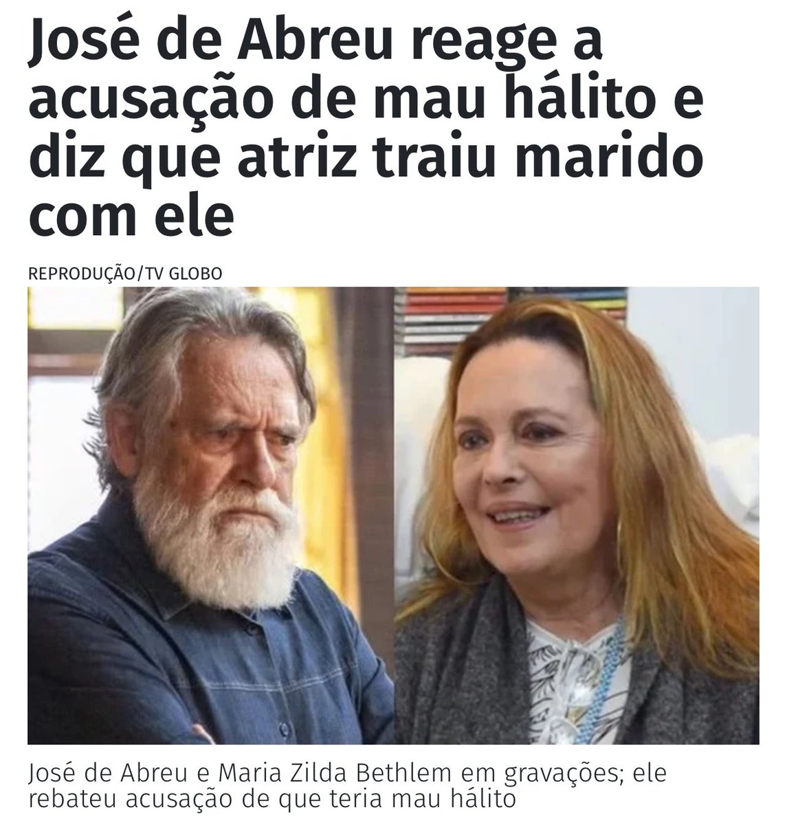 O Zé do Bafo, AKA @zehdeabreu, sentiu tanto, que resolveu atacar a honra da denunciante. Antigamente, as feministas iriam dizer que isso é um ataque misógino. Mas como o aposentado é aliado do Lula, vai ficar por isso mesmo.