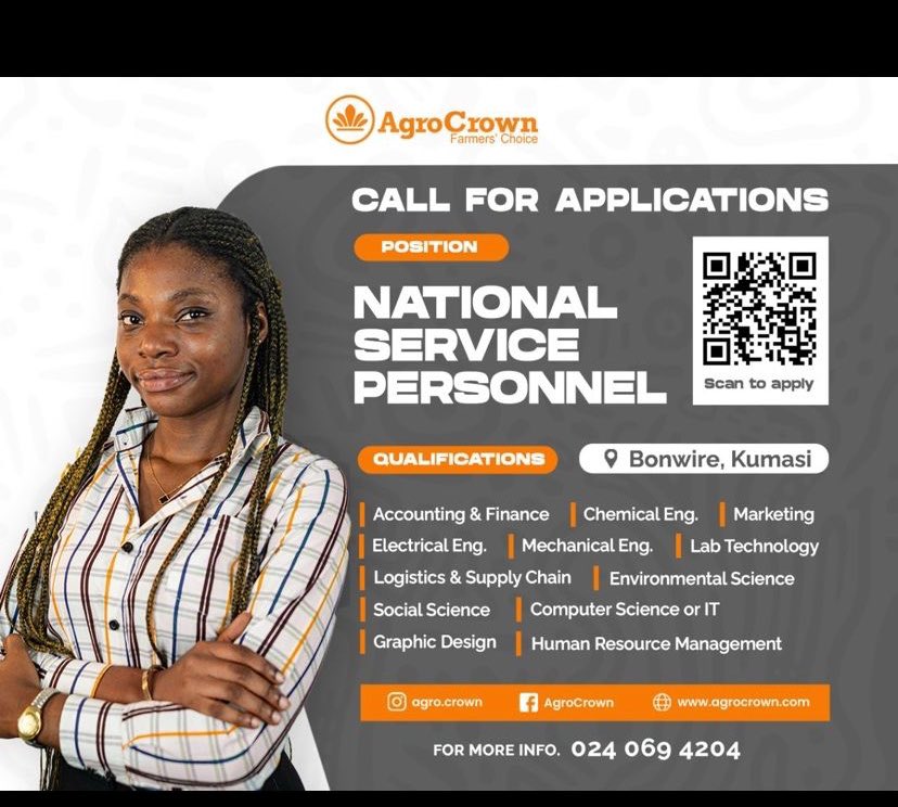 Job Alert 
Are you a final-year student eligible for the 2024/2025 National Service? Do you want to apply your knowledge and skills in a dynamic and supportive manufacturing environment?

Application
Kindly scan the QR code or follow this link; lnkd.in/eMi3_Kyj to apply.