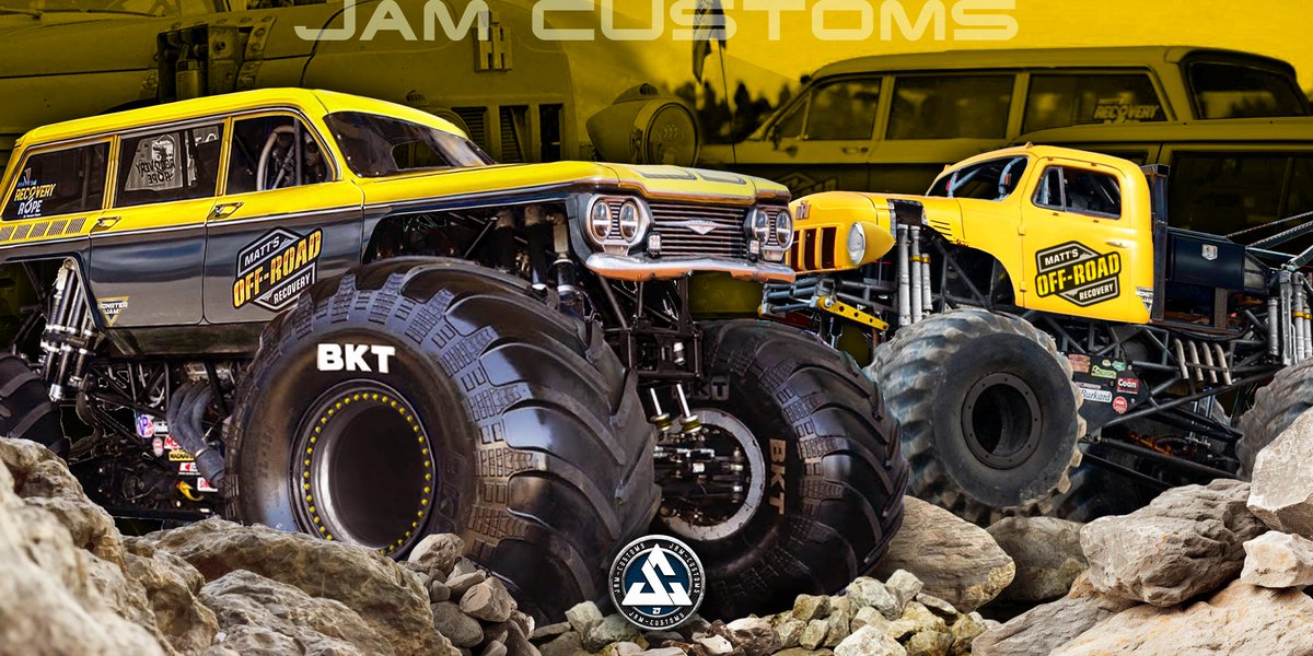 JamCustoms27's tweet photo. Here's a pair of trucks that have been on my list for a bit now that I've been wanting to convert into monster trucks!
#MonsterJam
#MonsterTruck
#MattsOffroadRecovery
#Offroad
#ZionNationalPark
#YouTube
#Motorsport
#Motorsports
#SendIt
#4x4
#Photoshop
#ConceptArt
#Art
#JamCustoms https://t.co/hHEc9XToDe