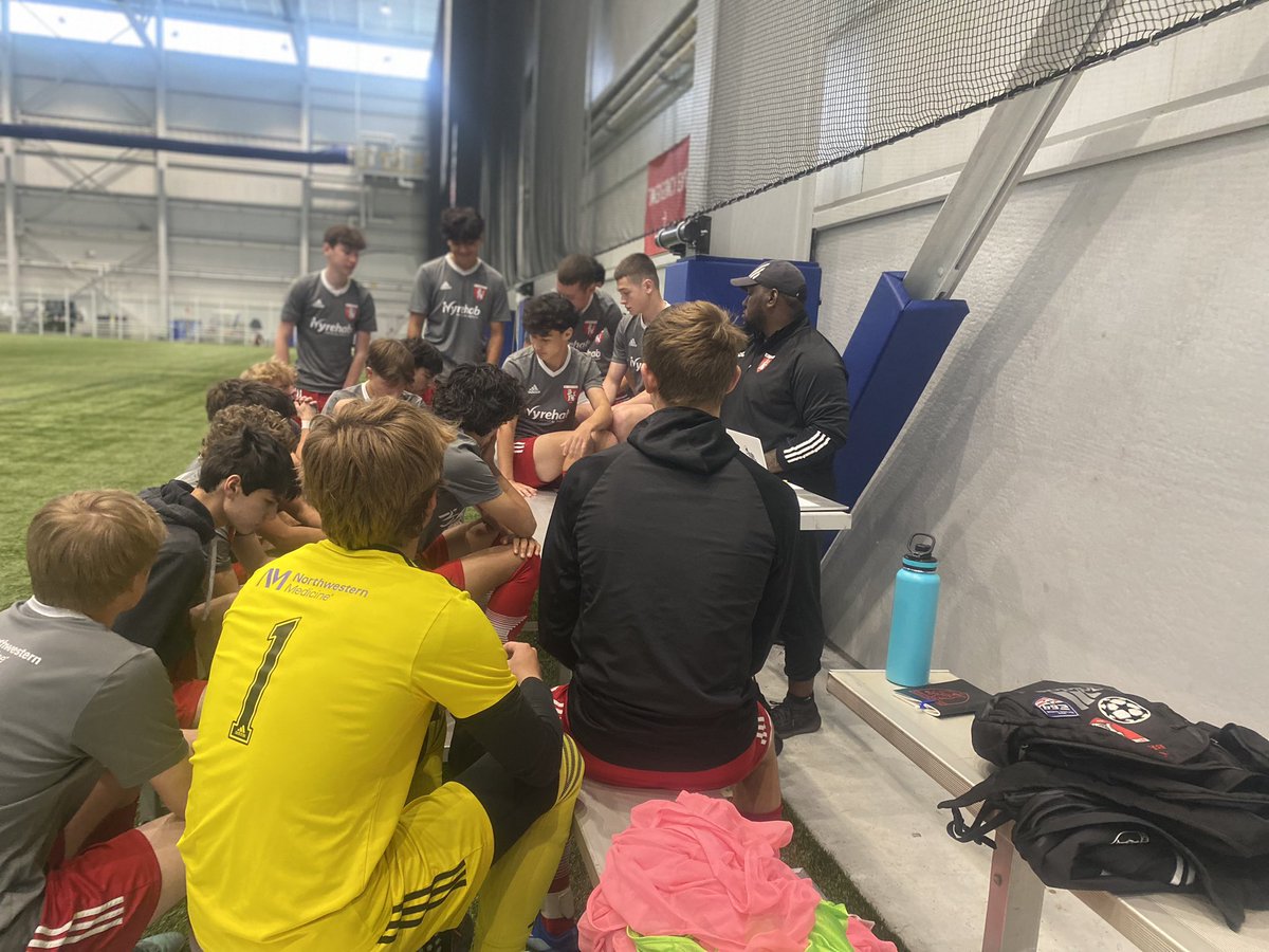 Th ‘08 Chicago FC United team is ‘on the wait’ as the match prior to them has gone to ET. The new ‘possible’ kickoff time will be closer to 2:00 pm…depending if penals are necessary. #WinTheDay #ChicagoFCU #GoFCU