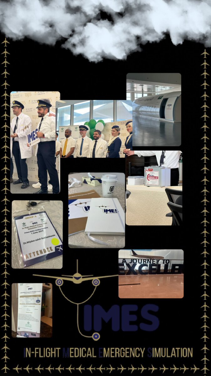 Dr_wej22's tweet image. #IMES_course 
I want to express my gratitude for the valuable opportunity to attend the In-flight Medical Emergencies Simulation Course. I am truly honored to have been part of such an informative session.
@SaudiEmergency @doctorloay @drtahamasri @Dr_hadeel_Ahmed @ghaithicenter