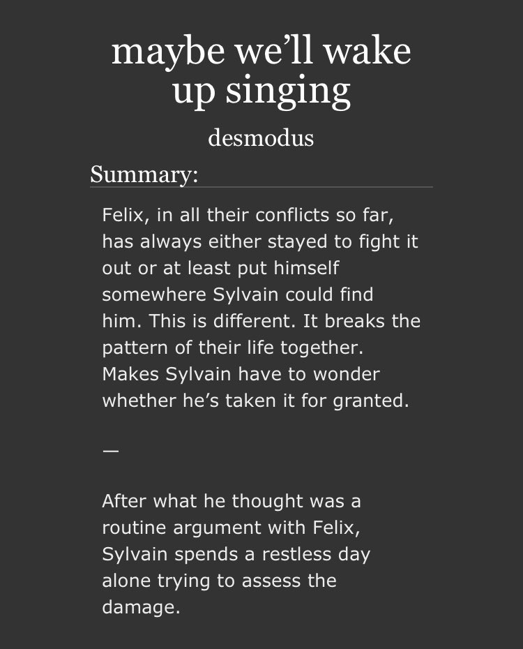 dryltt3's tweet photo. for #sylvainbdaypregame hereโs 2.1k of sylvain, despondent, more or less waiting by the door like a dog for felix to come home https://t.co/XYGXaEcc7S
