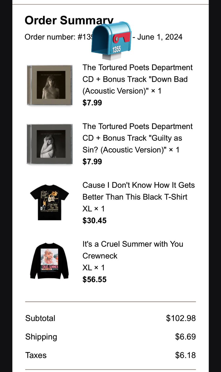 AGdreamer07's tweet photo. @taylornation13 Ooooh, from you, I’d buy anything… and while I’m at it I’ll add some more stuff to my cart https://t.co/RJH3PYsFcL