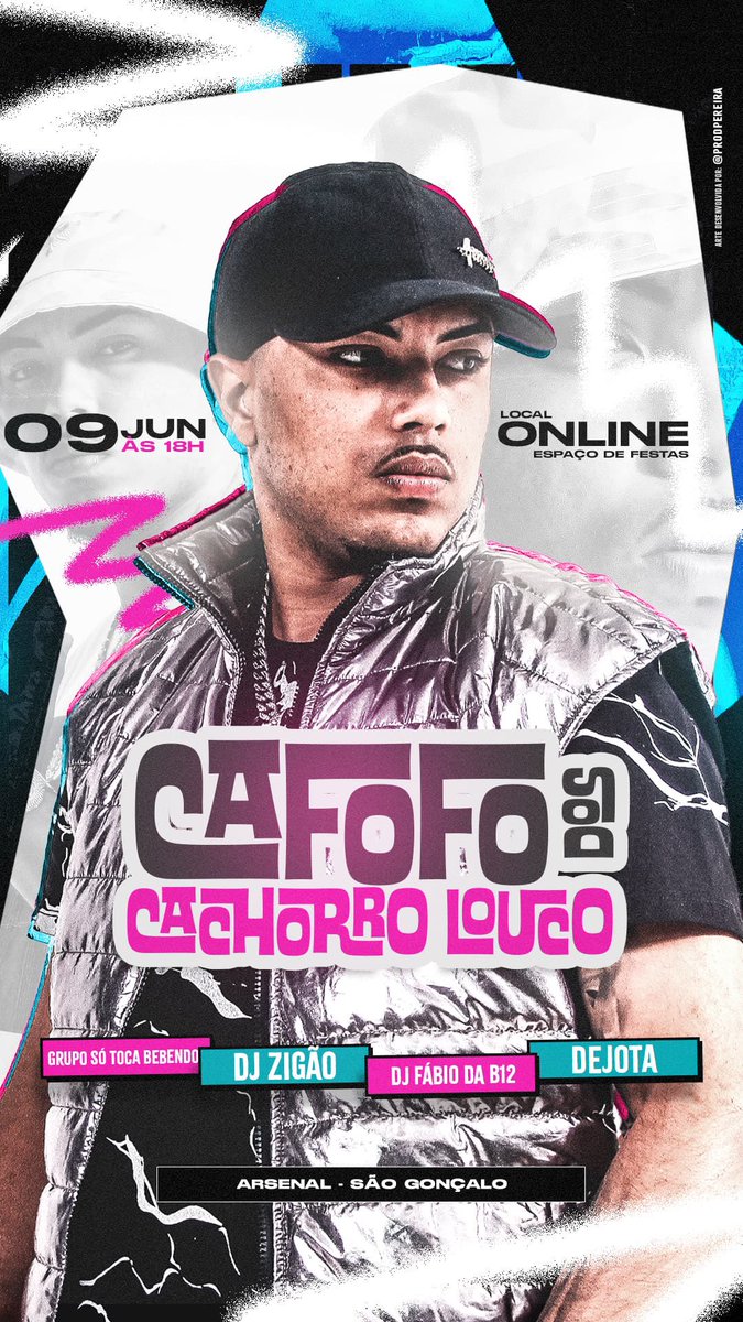 🔥 Cafofo dos CACHORRO LOUCO 🐶💃🏻

🗓️DOM 09 de JUN às 18H
📍Arsenal - Espaço on-line 

DIRETAMENTO DO BAILE DA BRASÍLIA ( DJ ZIGÃO 🔥 ) CONFIRMADO ✅

+PAGODE COM O GRUPO SÓ TOCA BEBENDO 💃🏻

✅ DJ DEJOTA 
✅ DJ FÁBIO 

#CachorroLouco