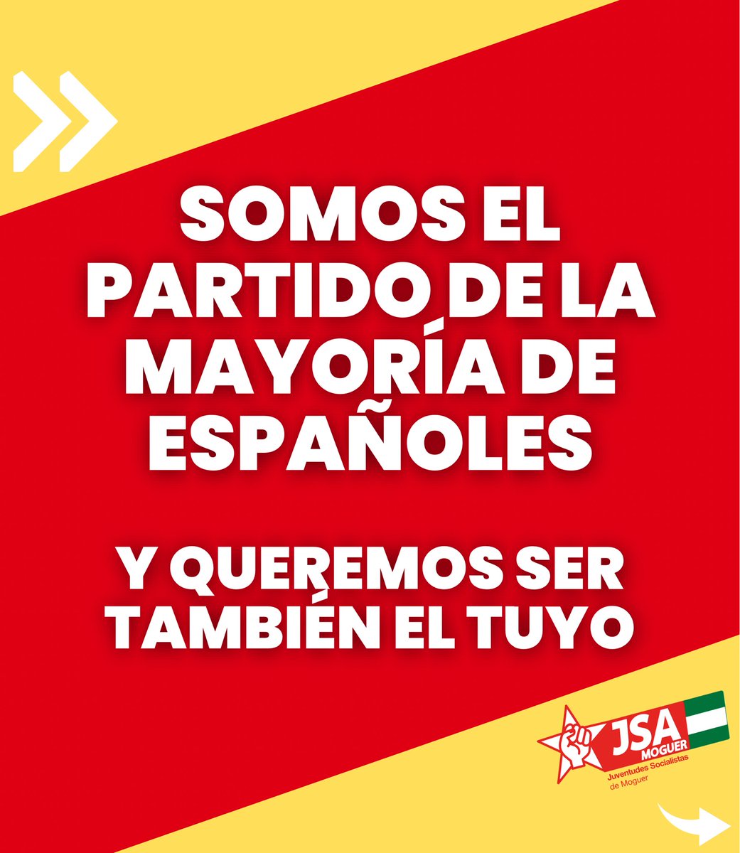 rafadguezz's tweet photo. Desde las @JSA_Moguer te proponemos este juego:

¿En qué % coincides con el PSOE? 🌹💪🏼😉

#MásEuropa #MásPSOE https://t.co/AYoQUOBKkV