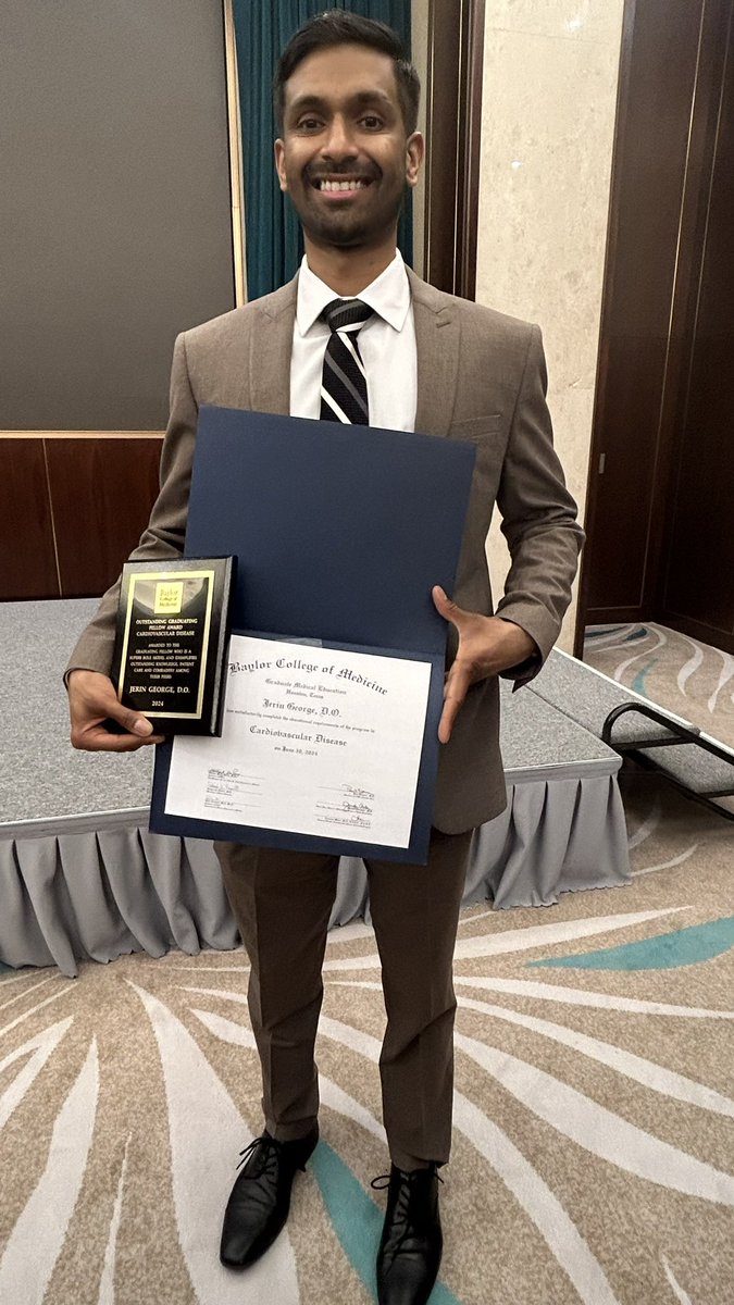 Jerin George (@jeringeorge35) on Twitter photo It’s been a phenomenal 3 years at <a href="/BCMHeart/">BCM Cardiology</a> for cardiology fellowship learning from world renowned cardiologists and brilliant co-fellows. Beyond grateful to God for all the blessings 🙏🏾 and my family for their unwavering support! Next up, EP fellowship at <a href="/StVincentIN/">Ascension St. Vincent</a> It’s been a phenomenal 3 years at <a href="/BCMHeart/">BCM Cardiology</a> for cardiology fellowship learning from world renowned cardiologists and brilliant co-fellows. Beyond grateful to God for all the blessings 🙏🏾 and my family for their unwavering support! Next up, EP fellowship at <a href="/StVincentIN/">Ascension St. Vincent</a>
