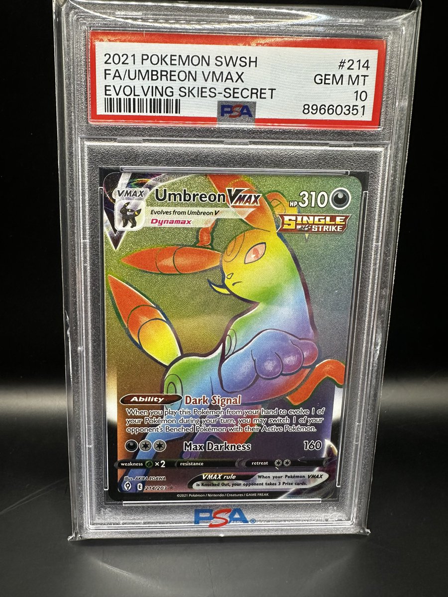 Umbreon vmax 🌈 Psa 10
$80 shipped