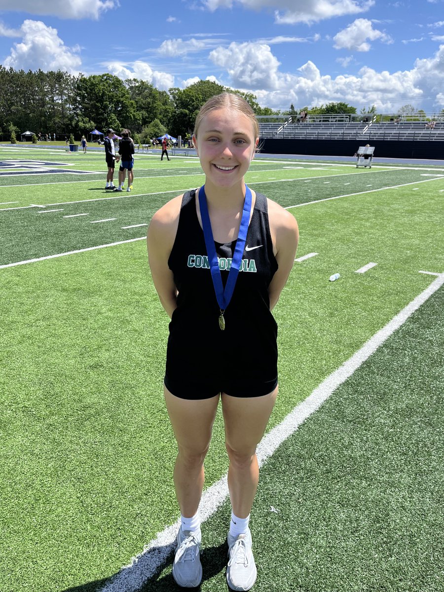 Congrats to Emma, you are going to State! She was the Section Champion in the Shot Put with a throw of 37’4”