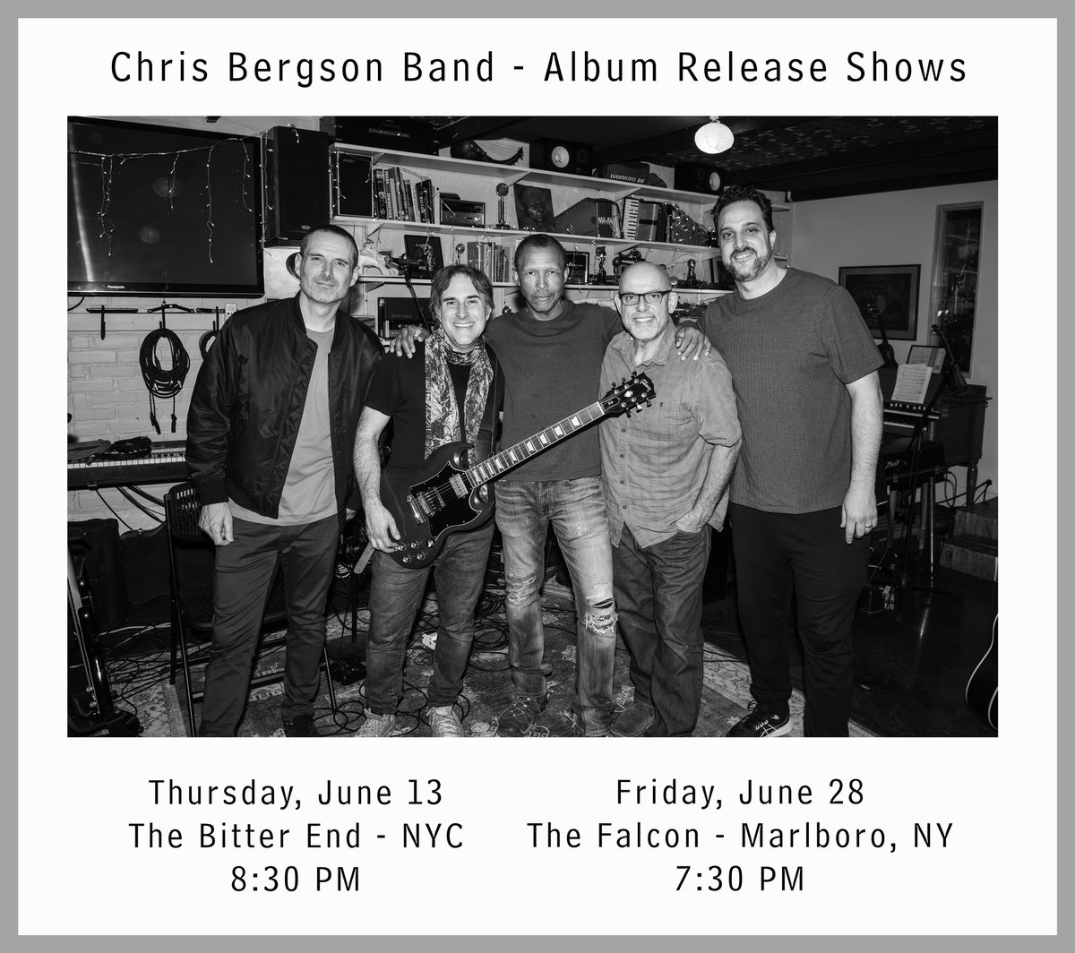 Chris Bergson Band - Album Release Shows! 
6/13 <a href="/BitterEndNYC/">Bitter End</a> 
6/28 <a href="/LiveattheFalcon/">Live at the Falcon</a> 
Check out the Video EPK for the new album: youtu.be/bkD7e1cH_K8 
Stills &amp; Video by @ARFosterPhoto