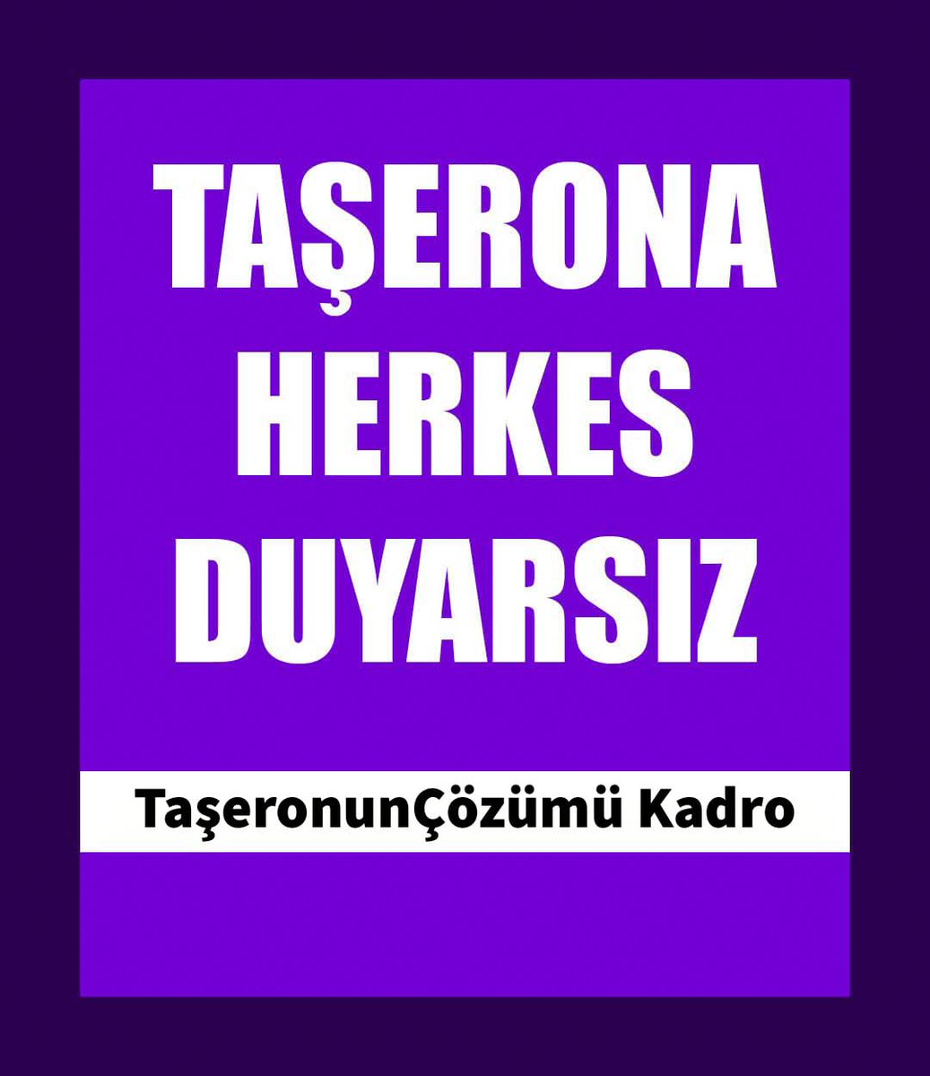 TaşeronunÇözümü Kadro
Taşeronu neden göz ardı ediyorsunuz yetmedi mi kan emici şirketlerin kazandıkları yetmedi mi işçinin emekçinin ezildiği ne kadar sürecek bu zulüm