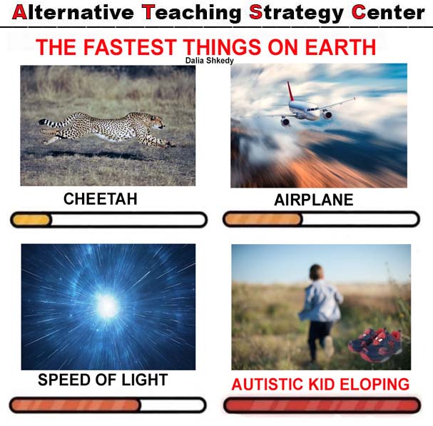 AltTeaching's tweet photo. The Fastest Things on Earth -
Read more here:
https://t.co/OMaAgd6KxW
#autism #eloping #bolting #AWOL https://t.co/jxs4TpmXtI