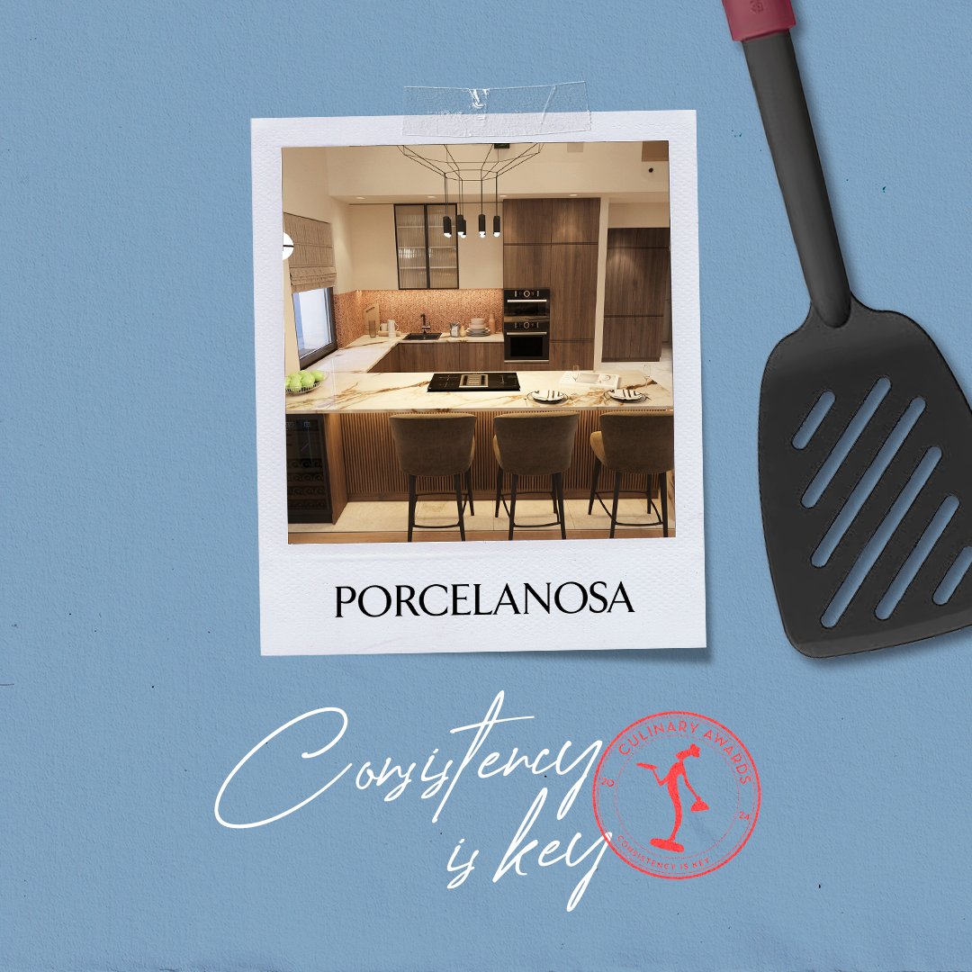 La renombrada marca mexicana fabricante de cerámica, <a href="/Porcelanosa_es/">Porcelanosa</a>, mobiliario de cocina y elementos del baño, es ahora patrocinador de nuestro evento. 

¡Gracias por ser parte de la familia!

#CulinaryAwards2024 #ConsistencyIsKey