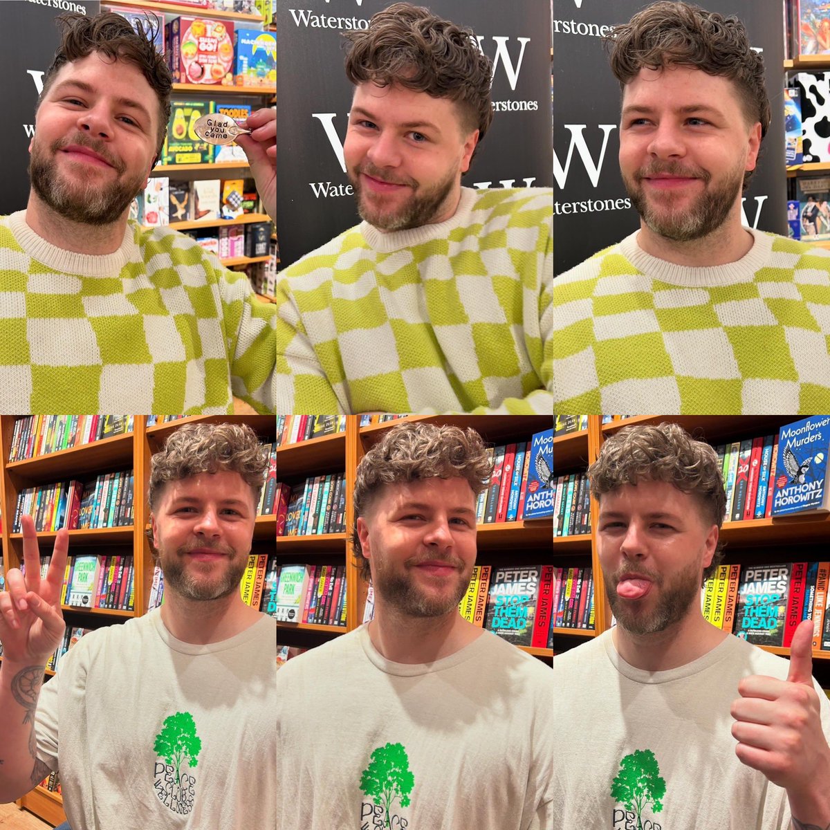 Bethan_Artist's tweet photo. I have took some brilliant photos of @JayMcGuiness at both his book signing in York and Sunderland 📸🧔🏻‍♂️📕🩸🥀
All of these photos I will be using in my art either to paint or put on a collage background 🎨👍🏻
I wonder if Jay has a favourite photo of him that I have took 🤔😁👍🏻 https://t.co/wjtUw6LjlJ