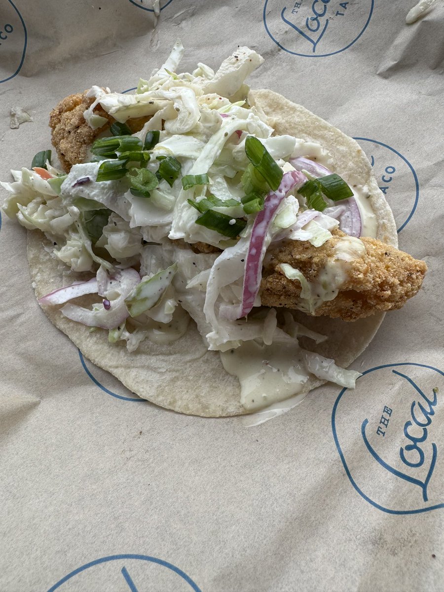 LocalTacoLEX's tweet image. Southern Catfish Taco W/ Sweet Onion Cole Slaw #tacos #catfish #lexingtonky #localtacolex