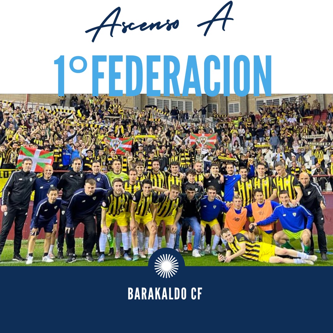 🚨 EL BARAKALDO ES DE PRIMERA RFEF

👏 Temporadón del <a href="/BarakaldoCF/">Barakaldo C.F.</a> que culmina su temporada con ese ansiado ascenso.

🥳 Enhorabuena a todos sus aficionados, a celebrarlo por todo lo alto.

#SegundaFederación