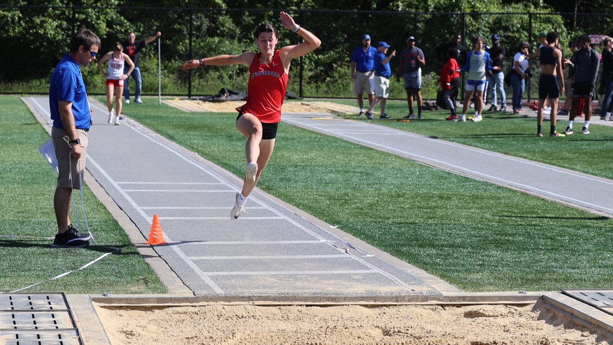Senior Payton Malec in the long jump today at State Qualifiers- 14’11 3/4”!
#CanandaiguaProud
