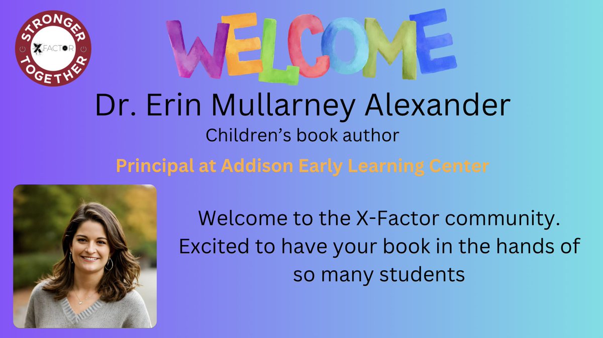 We are so excited to welcome @DrErinAlex to the #XfactorEDU community. Your children's book will be a great addition to our already amazing catalog. Proud of our impactful community: xfactoredu.org/our-community-1 @YaritzaV_ @EdTechBites @SMILELearning @mbfxc @DonnaMaccaroni