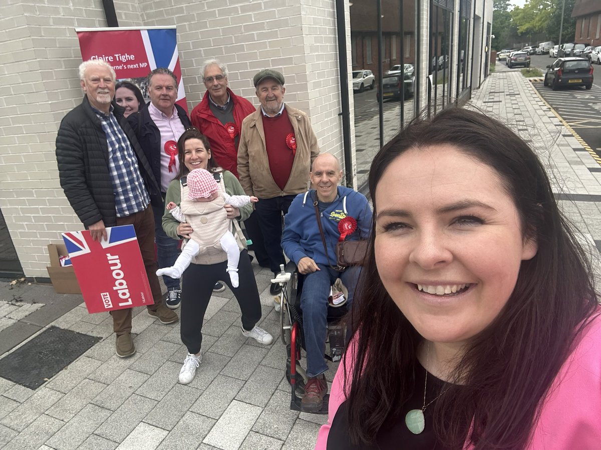 claire_tigher's tweet photo. Brilliant to speak to voters in Ashford today about what changes they want to see across Spelthorne. Ken said he can’t wait to vote Labour on 4 July🗳️🌹

👉Still time to register to vote (and even register for postal vote!) https://t.co/osIkaNMwys #VoteLabour https://t.co/xMmOhIFurh