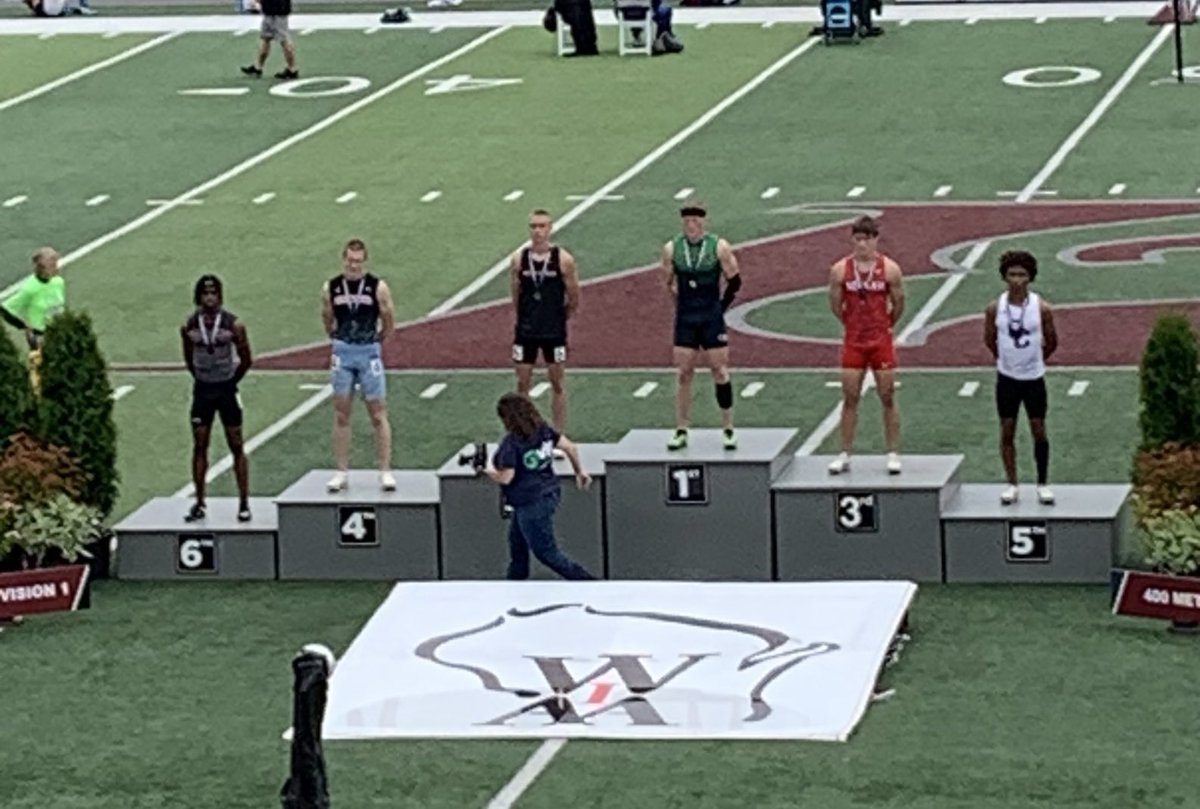 400 m State Champion, Cayden Brandenburg, 47.77!