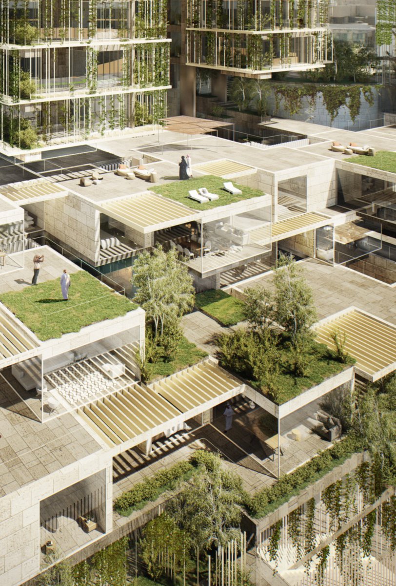 AGi_architects's tweet image. #Livingtogether We are totally committed to creating a collective residential architecture that provides the best quality of life.
Views and orientation are one of our first concerns during the design process. An example of this are Sama’a Wafra and 15′ City Complex.