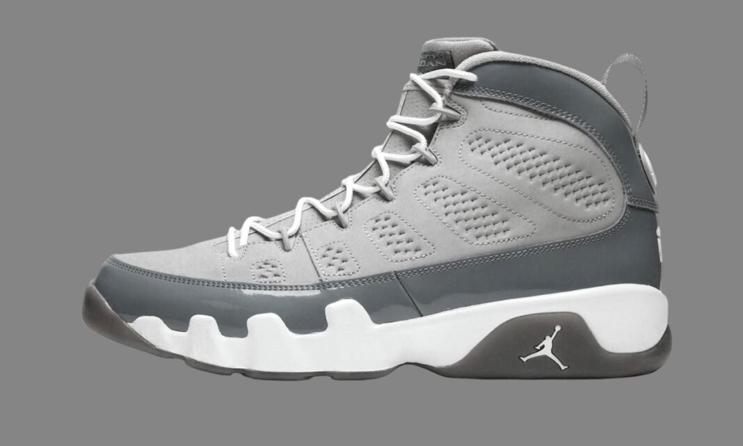 SneakerVisionz's tweet photo. The Air Jordan 9 'Cool Grey' Releases Spring 2025 🌪️ https://t.co/rvVzTiANVk