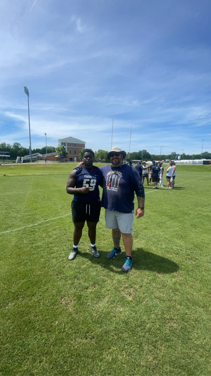 BjCheatwood's tweet photo. Had a great camp up at @AverettFootball today‼️ Enjoyed the atmosphere, thanks for all the hospitality.
@Coach_Cal_AU 
@PatrickBolen9 https://t.co/qf0tqxGvt5