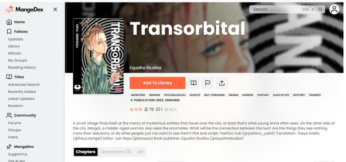 EquafroStudios's tweet photo. 🆕 End of season🆕
Transorbital - Chapter 7

Read now at @NamiComi @MangaDex_ES @MangaDexRE

⏩https://t.co/d5d971WskM⏪

Have you already added this manga to your Favorites?👀
Thanks for following along!!!

#manga #mangaraw #mangatwt #HQ #webtoons #NamiComi🌊#amazonkindle https://t.co/kFKrWoq68t