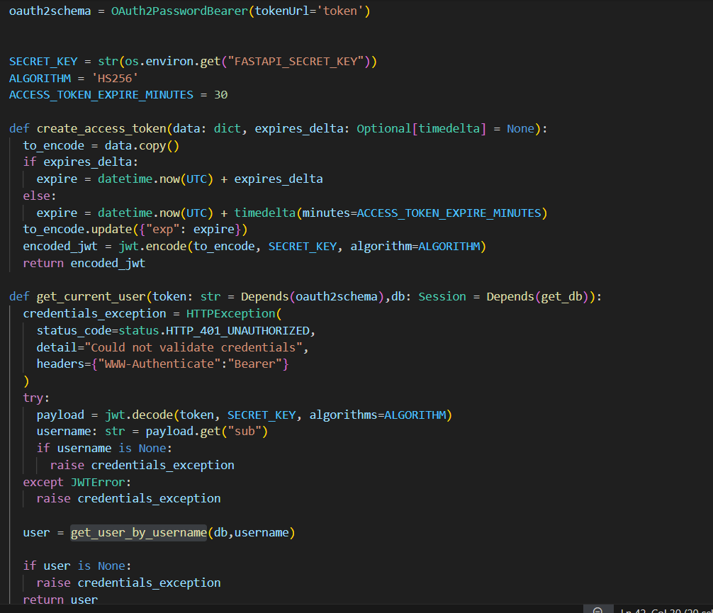 chetan_sonigra's tweet photo. #100daysofcodepython
π
Day 36 of my Python journey: Exception handling, Custom Response, Authentication with Oauth2, Headers, Cookies, form data, working with files, Deploying, Debugging, Testing and logging in FastAPI!π
->https://t.co/zfNfDZhD15
#FastAPI #Python #OAuth2 #CORS https://t.co/Y3vbACvdUK