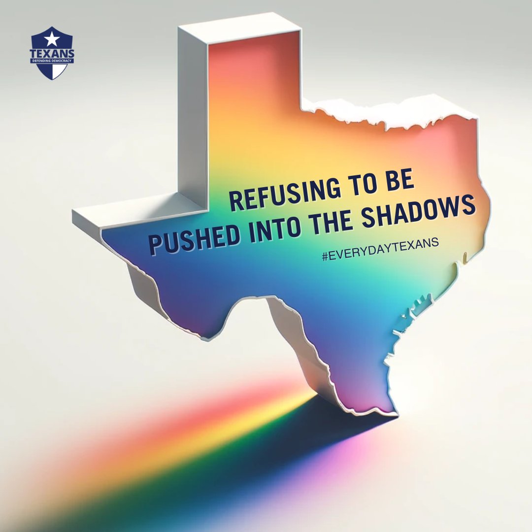 TXNSDD's tweet photo. Happy Pride Month! 🌈 Celebrating the resilience and vibrant spirit of the LGBTQ+ community. Despite attacks on trans youth and LGBTQ+ Texans, we stand united. #EverydayTexans live openly and proudly, refusing to be silenced. Love is love, equality for all. 💖🏳️🌈 #Pride #TXPride https://t.co/grYwfanOdd