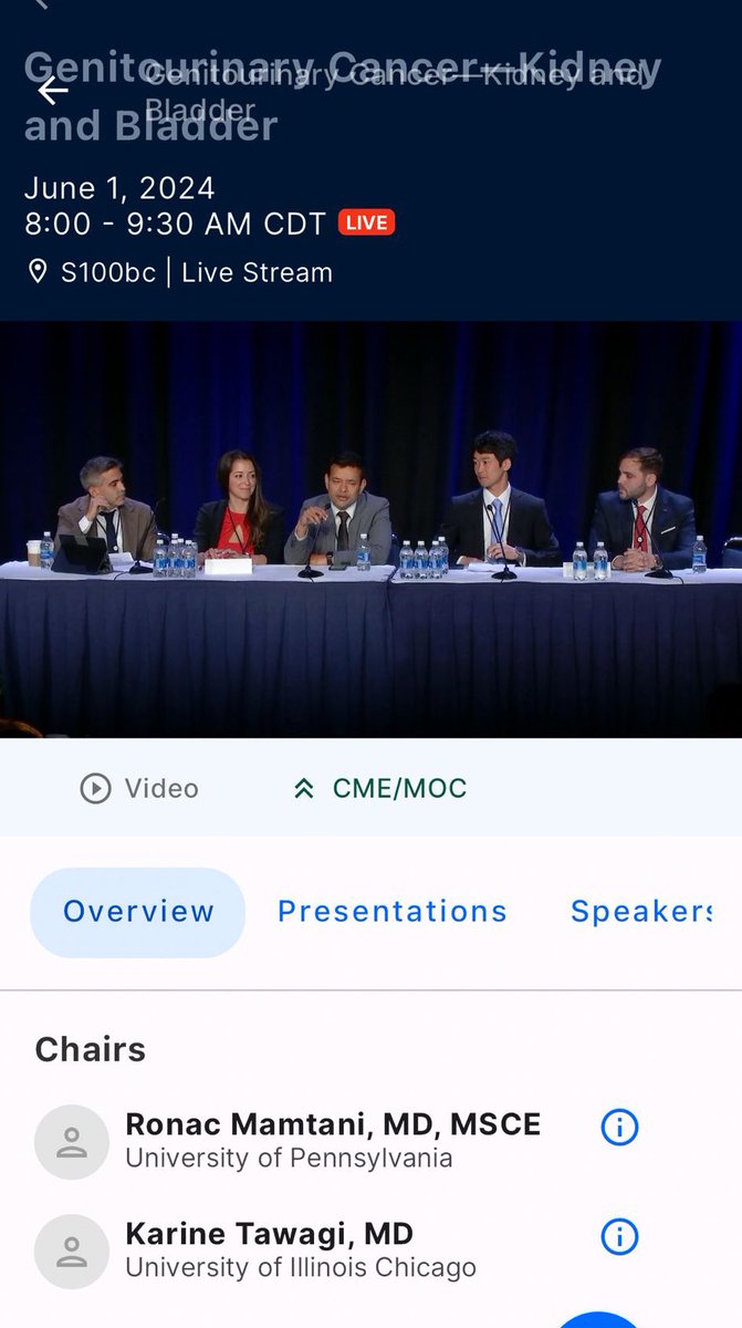 Karine Tawagi MD (@drkarinetawagi) on Twitter photo Co-chair session with <a href="/Ron_cology/">Ronac Mamtani</a> ✅ w/ good data on rarer GU tumors:
🌀Metastatic urachal: 1L FOLFIRINOX ORR 62%, PFS 9.3mo, OS 19.7mo
🌀Metastatic ACC: 2L caremlizumab + apatinib ORR 52% PFS 12.6mo, OS 20.9mo
🌀Metastatic chromophobe RCC: doublet > singlet Co-chair session with <a href="/Ron_cology/">Ronac Mamtani</a> ✅ w/ good data on rarer GU tumors:
🌀Metastatic urachal: 1L FOLFIRINOX ORR 62%, PFS 9.3mo, OS 19.7mo
🌀Metastatic ACC: 2L caremlizumab + apatinib ORR 52% PFS 12.6mo, OS 20.9mo
🌀Metastatic chromophobe RCC: doublet > singlet