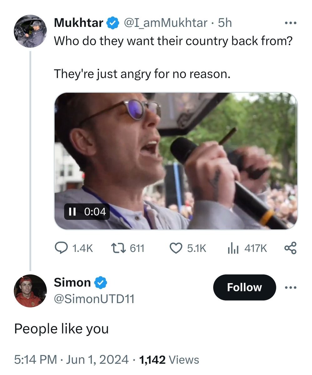 I_amMukhtar's tweet photo. Make your mind up, lads. Just say you're racist and move on. https://t.co/EHdkDq4nk5
