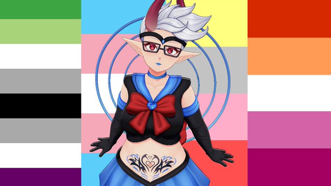 Happy Pride Month, everyone! I identify as many things so I'll explain them. I'm aroace, transgender<a href="/tag/vtuber"class="tags"><span>#vtuber</span></a><a href="/tag/vtubersuprising"class="tags"><span>#vtubersuprising</span></a>
