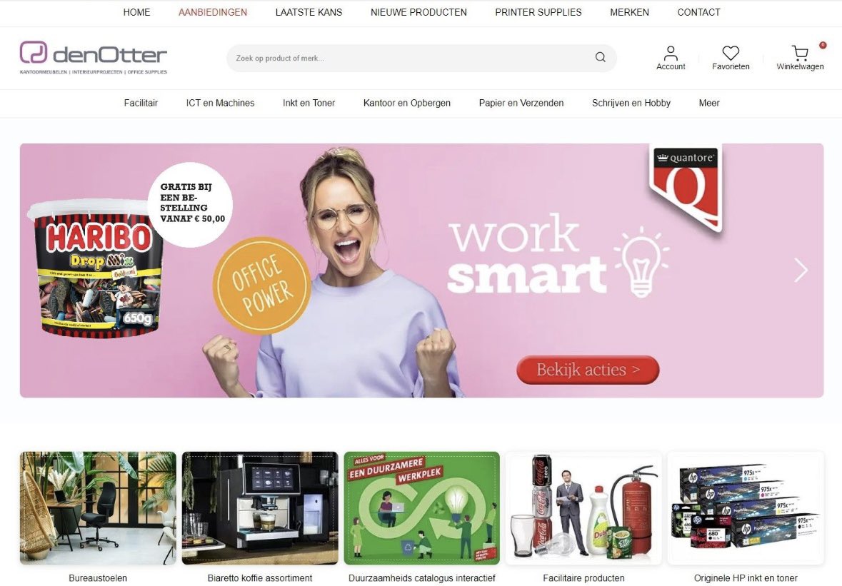 andrevdlinden's tweet photo. Onze nieuwe webshop voor kantoor- en printsupplies, schoonmaak- en facilitaire artikelen is nu online! 

Bezoek ons via https://t.co/besOlyAV2a 

Je ontvangt dan ook nog eens een lekkere pot drop voor jou en je collega’s bij iedere bestelling vanaf € 50,00! https://t.co/9llp7RYtfB