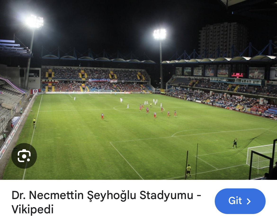 Alemde Necmettin Şeyhoğlu Stadı.