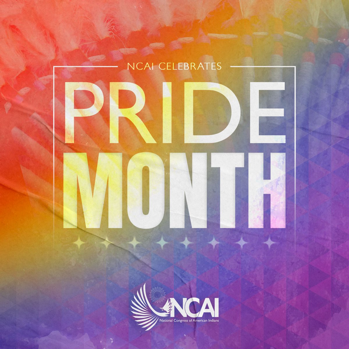 NCAI1944's tweet image. Happy #PrideMonth🌈

Prior to contact with settlers, many Tribal Nations had profound traditions of respect &amp;amp; inclusion for those who might now be described as LGBTQ2S+. NCAI proudly celebrates LGBTQ2S+ relatives across #IndianCountry and stands in support of their full equality.