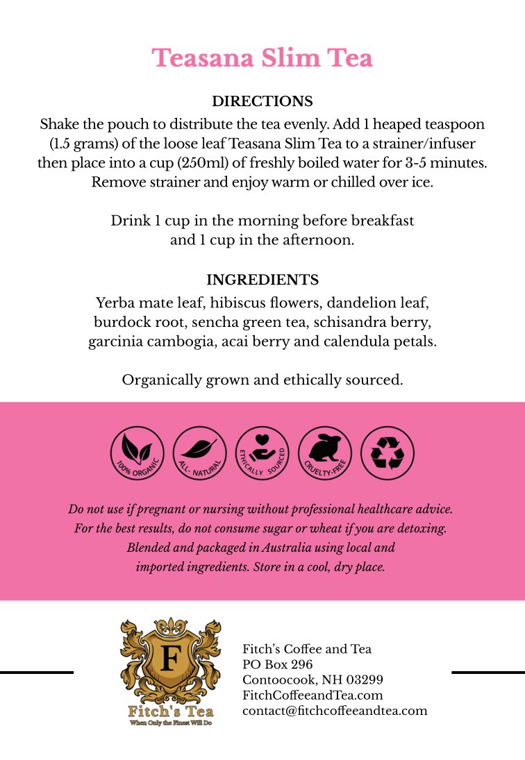FitchBrands's tweet photo. Teasana Slim Tea (14-Day Pack) - Take your wellness routine to the next level with our Teasana Slim Tea. Our 14-Day Pack contains a blend of natural and organic ingredients, to help promote weight loss and support overall health. Visit https://t.co/CM5YH59s5o