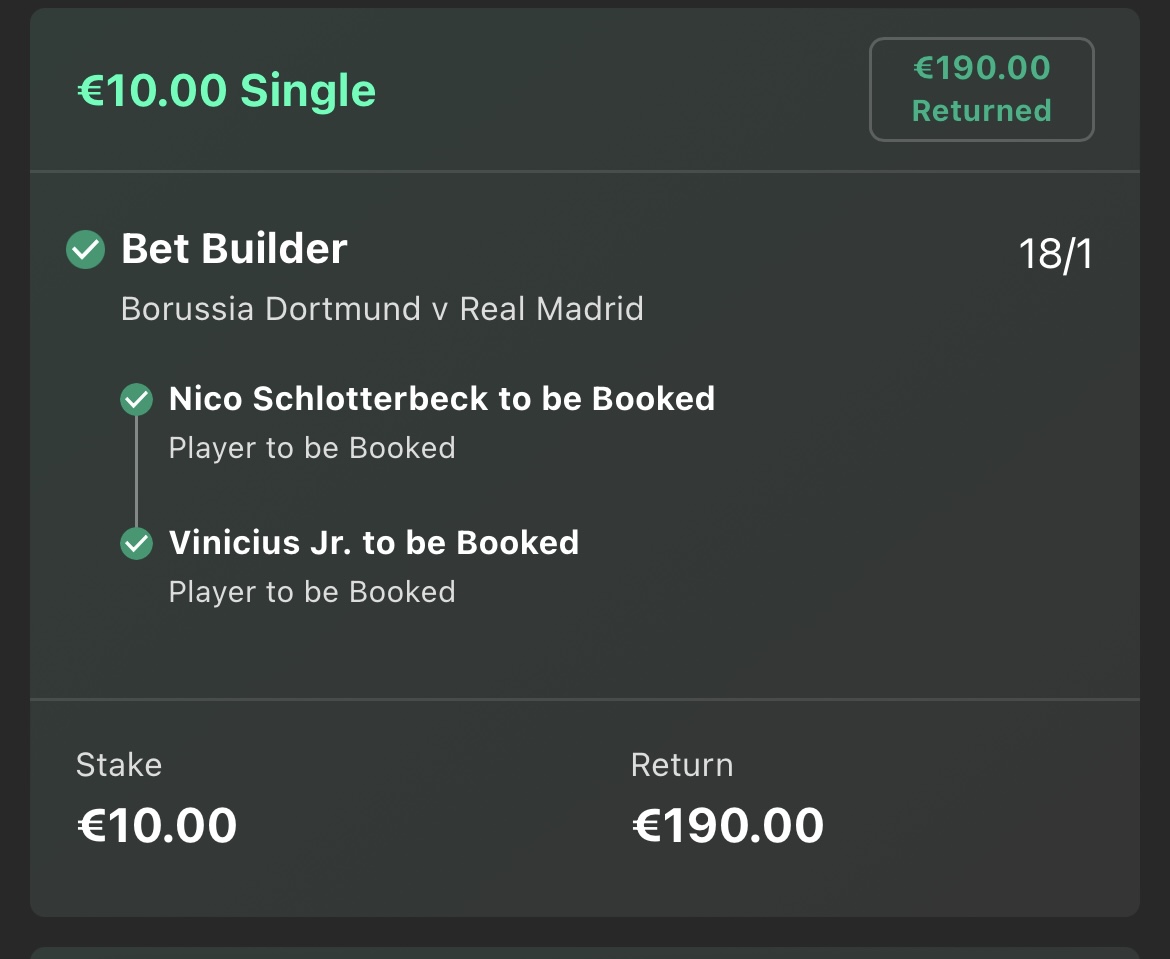 RookieTipsters's tweet photo. Nice double landed 🧨 https://t.co/Ozu90XktAA