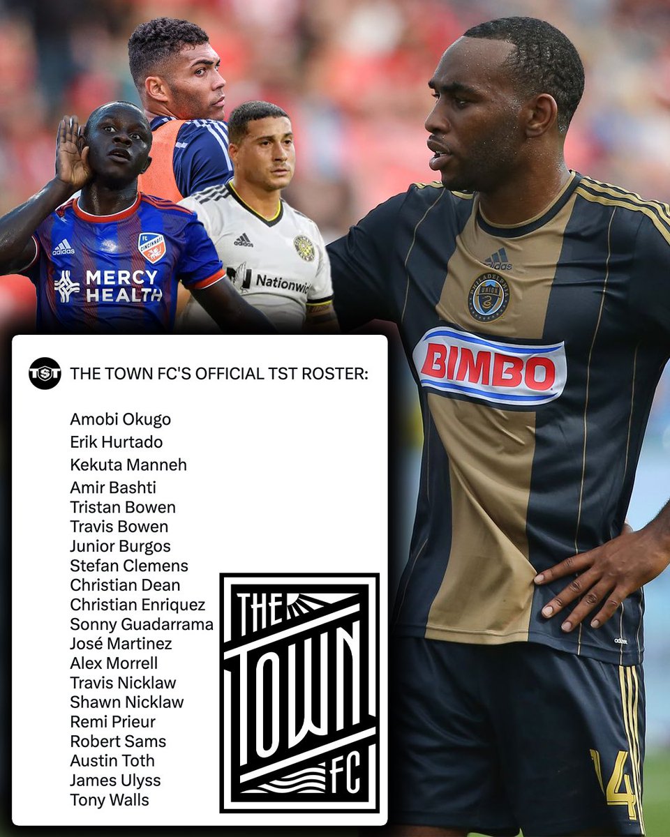 TST7v7's tweet photo. THE TOWN FCโS OFFICIAL TST ROSTER:
TST Tickets to see @TheTown_FC: https://t.co/jVgCBwpoSI https://t.co/285nncVPom