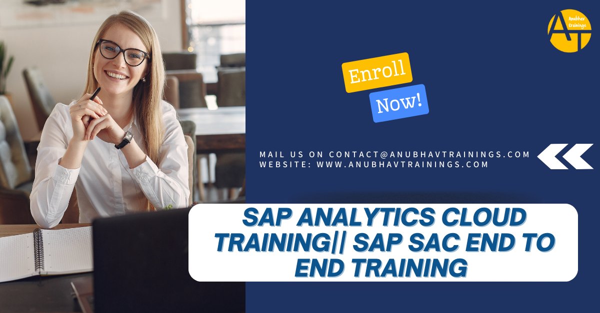 Vaishal93415071's tweet image. 🚀 Elevate your SAP SAC skills with our intensive training program! of enterprise analytics and business intelligence.
#SAP #SAPSAC #AnalyticsCloud #TechInnovation 
Mail us on contact@anubhavtrainings.com
Website: anubhavtrainings.com