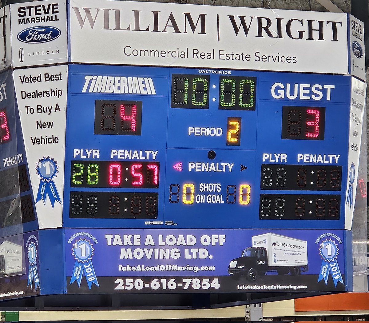 And after two, your Nanaimo Timbermen lead by a goal.  # GoTmen <a href="/WLALacrosse/">Western Lacrosse Association</a>