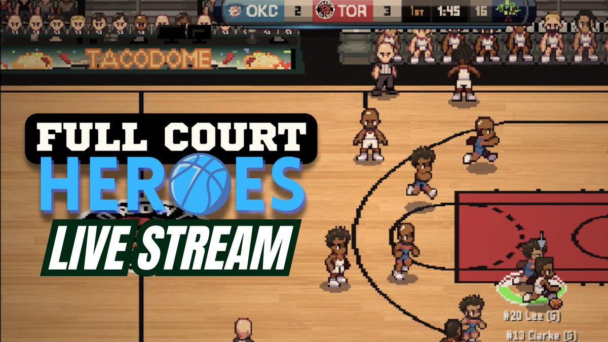 My brother and I will be live streaming playing the local multiplayer mode of Full Court Heroes on Tuesday night, June 4, 2024 @ 7pm Central (US).  We'll be playing a best of 5 and answering any questions you have.  Hope you join us for a bit. youtube.com/watch?v=qD36Eq…