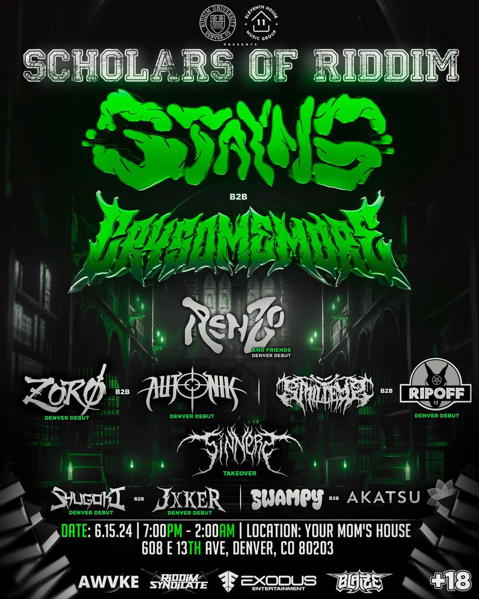 DENVER COMING UP 🦅 IMMA SQUIRM ON STAGE TWICE

Keep a lookout for the renzo n friends set too i got some insane mfs goin up w me 💜🥳