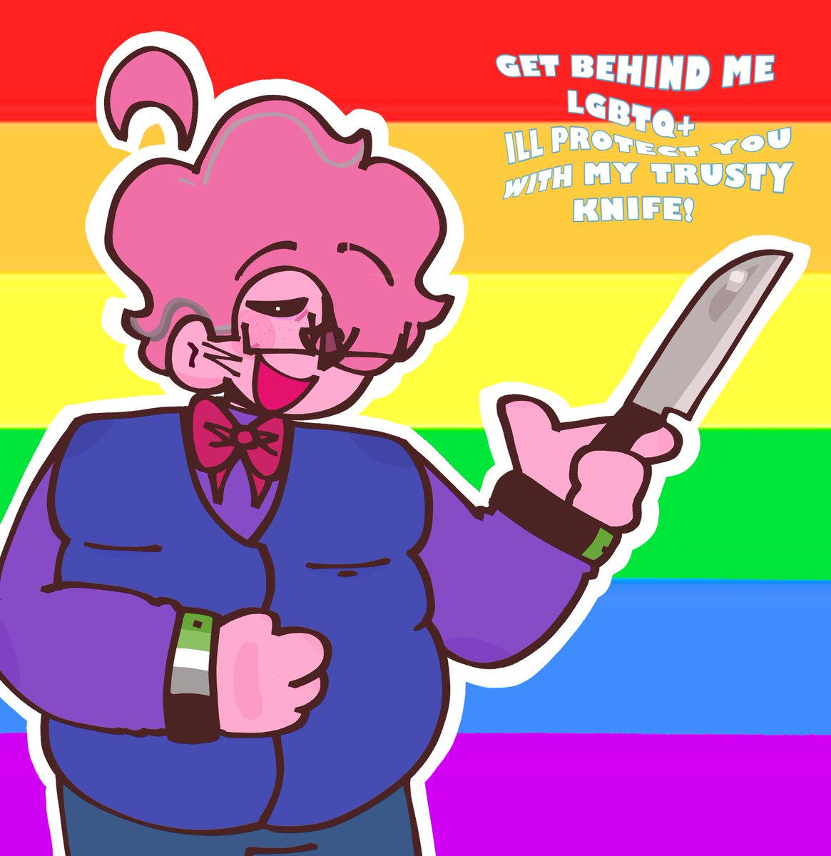 WeeklyHenryDSaF's tweet photo. Happy pride month!  Y’know who are gonna go missing? Homophobes 😈

 #dsaf #dsafhenry #henrydsaf #henrymiller https://t.co/G0ebcXMbOP