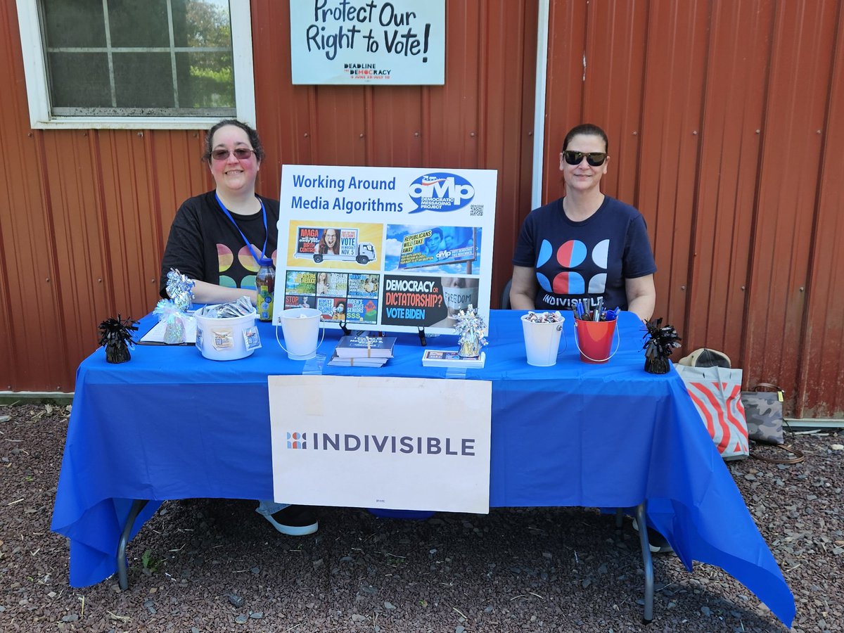 IndivisibleBUX's tweet photo. Huge thanks to the @Dem_Messaging crew for sponsoring our #Indivisible table at #Beaconfest today.
We had a fun day hearing the @buckscobeacon's great musical lineup, meeting people, and... https://t.co/FsGg3hhkzU