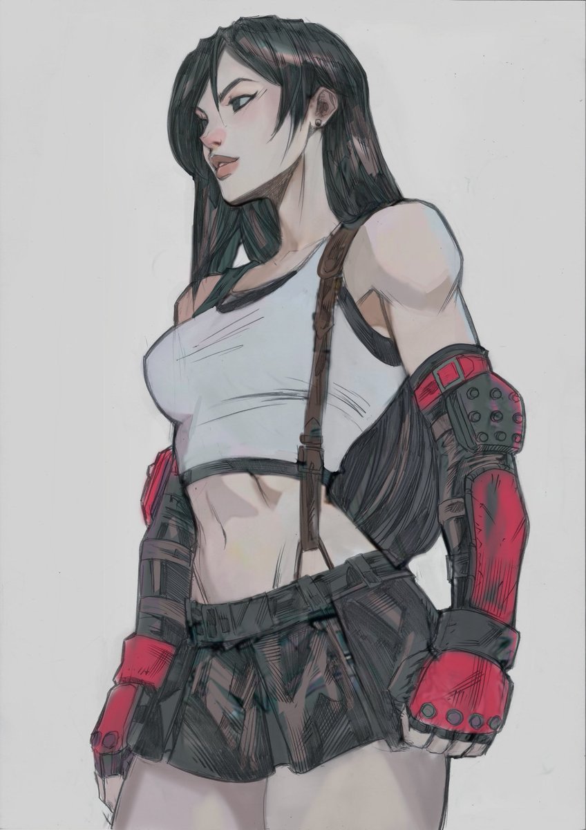 EDUARDO43144759's tweet photo. Sketch Color #tiffalockhart #finalfantasy #sketch #color https://t.co/TMNo5nl1Ux