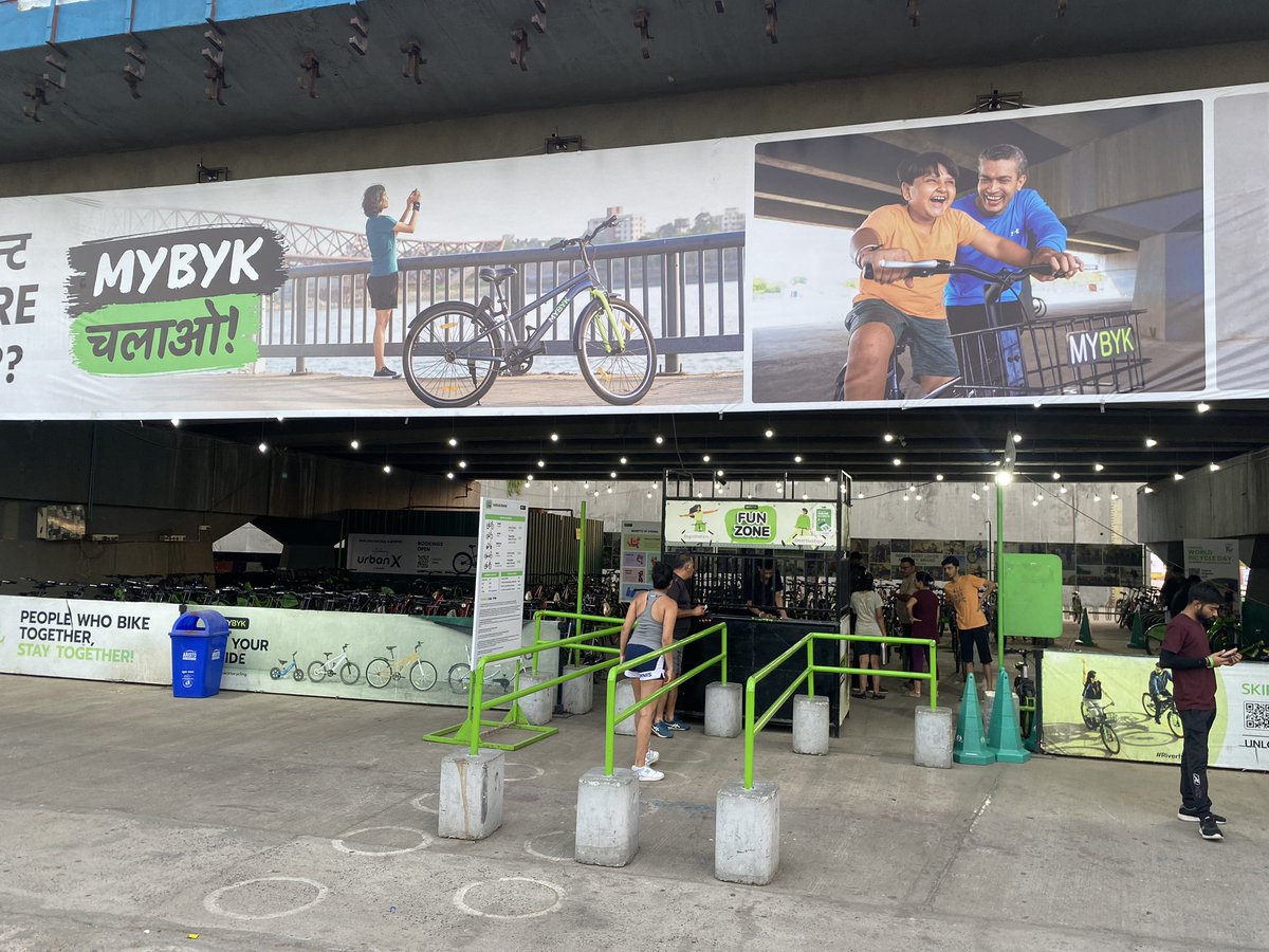 the_cycledad's tweet image. How it started?
How’s it going!

From 10 cycles at Riverfront to 500 cycles today! @mybyk_in is playing a pivotal role in transforming Ahmedabad and making it liveable!

#WorldCyclingDay #MYBYK #MakingCitiesLiveableAgain #SustainableMobility