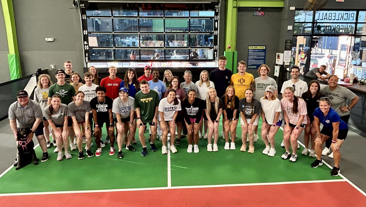 The 2024 MIAA SAAC Summit has officially begun! 

Shoutout to <a href="/ChickenNPickle/">Chicken N Pickle®</a> in North Kansas City for providing us with some “friendly” competition. 

#WECARE x #BringYourAGame