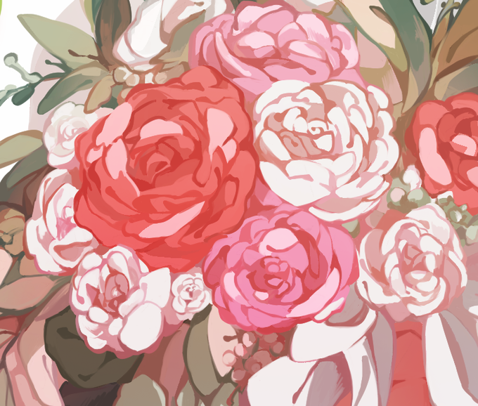 「pink flower rose」 illustration images(Latest)