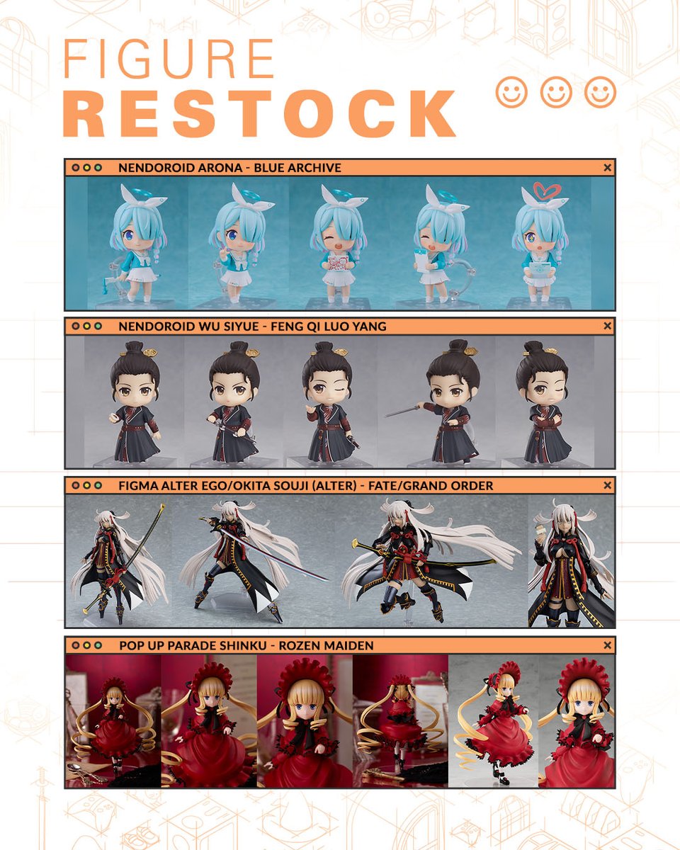 More of your favorites are back in stock! Browse our latest figure restock and shop popular characters from Blue Archive and more. Available now on the GOODSMILE ONLINE SHOP US! Shop: s.goodsmile.link/i4R #Goodsmile