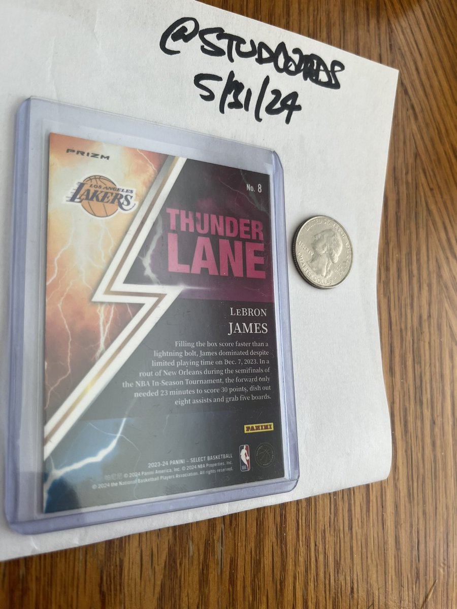 Lebron James select thunder lane silver 

$9 pwe  

<a href="/Hobby_Connect/">Hobby Connection(Colton)</a> <a href="/HobbyRetweet_/">Hobby Retweet</a>  <a href="/sports_sell/">@SPORTS_SΞLL</a> @thehobby247 @ILOVECOLLECTIN1 <a href="/HobbyConnector/">The Hobby Connector ™</a> <a href="/PCOregonDucks2/">Hobby Tag Facilitator</a> <a href="/CodiDaReposter/">CodiDaReposter</a> @nolacardtweets
<a href="/84baseballcards/">84Cards • Daily Team B/S/T</a> 

#whodoyoucollect #thehobby #cards4sale #lakers #lakeshow #lebron